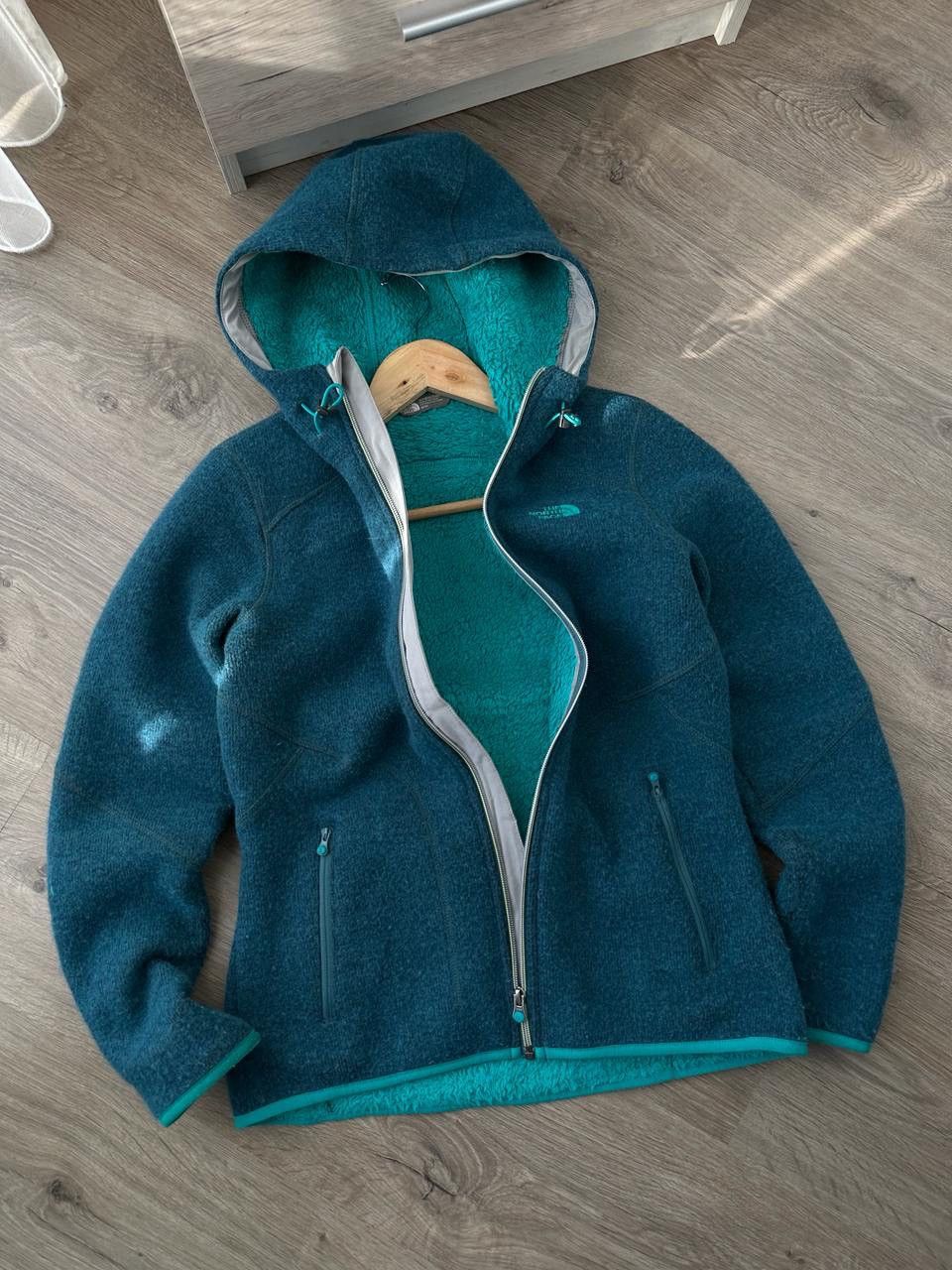 The North Face × Vintage Vintage The North Face Outdoor Blue Fur Zip Hoodie Size US M / EU 48-50 / 2 - 9 Thumbnail