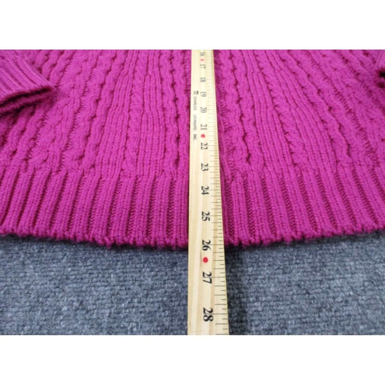 Vintage VINTAGE La Maille Sezane Sweater Womens S Wool Chunky Cable Knit Pullover Classic Size S / US 4 / IT 40 - 4 Thumbnail