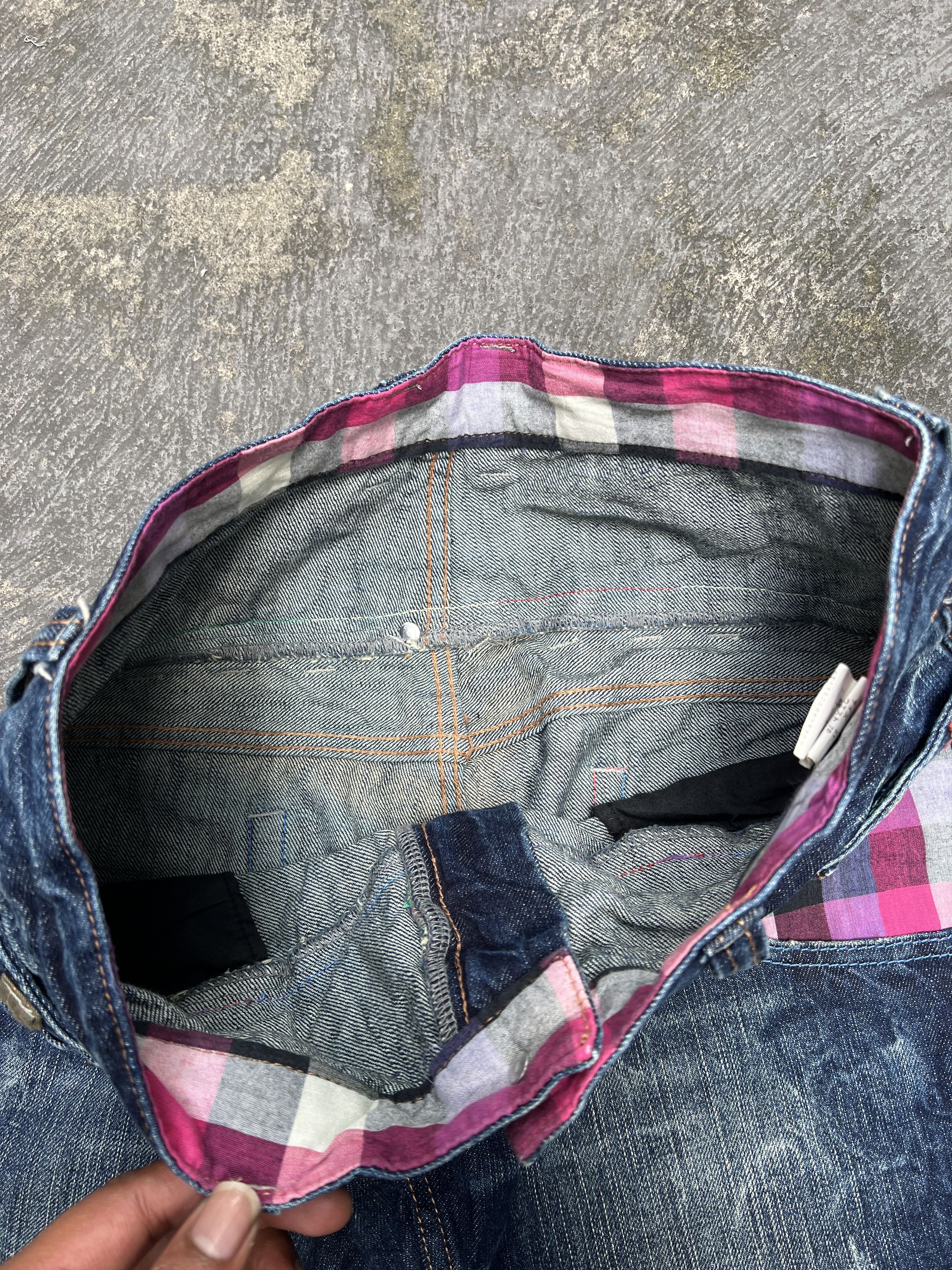 Japanese Brand 2000s Japanese Ifsix Double Waist Wash Jeans Jorts Short y2k Size US 31 - 7 Thumbnail