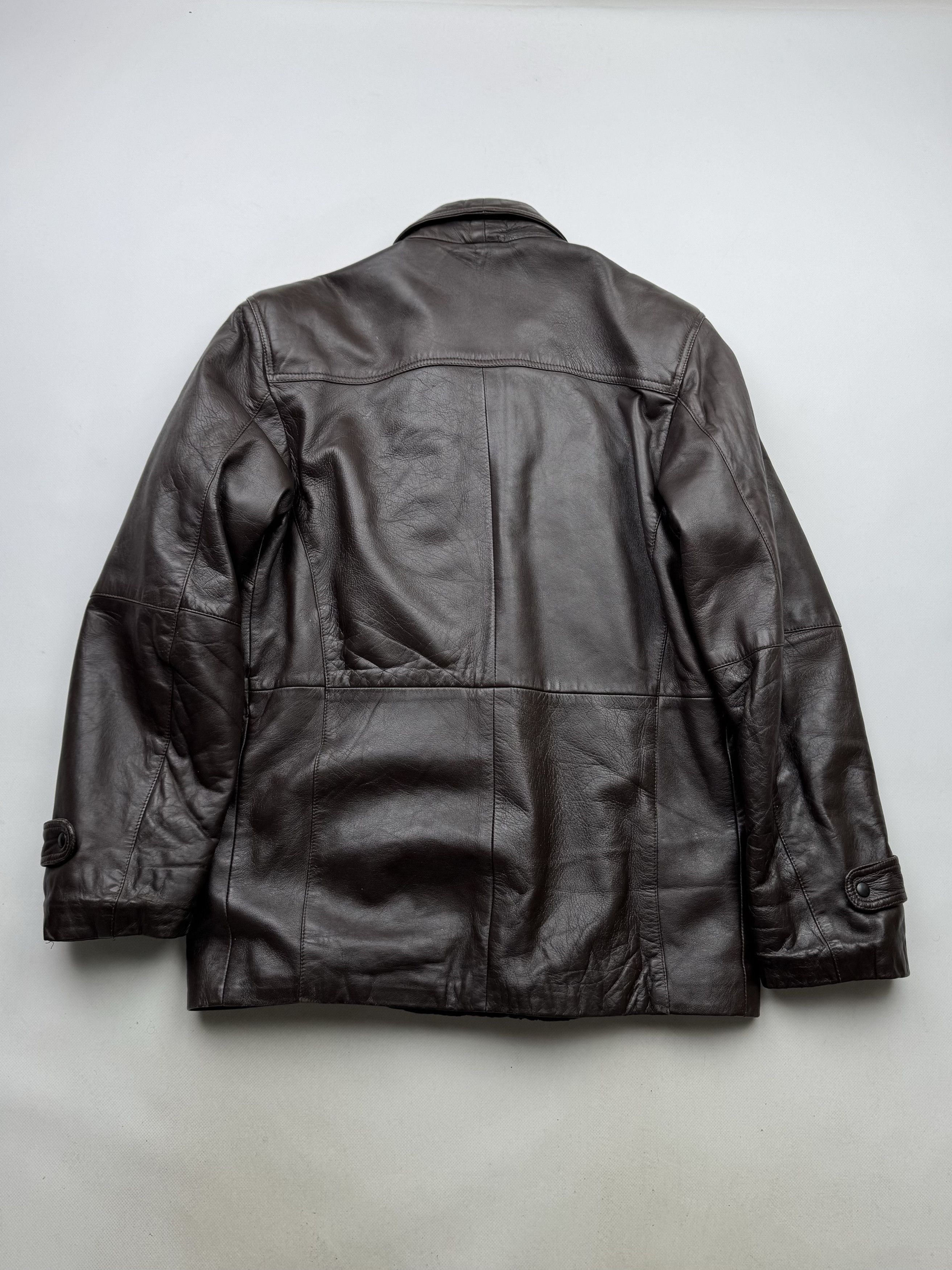 Vintage 90's Leather Jacket B95(V293)E2 Size US L / EU 52-54 / 3 - 7 Thumbnail
