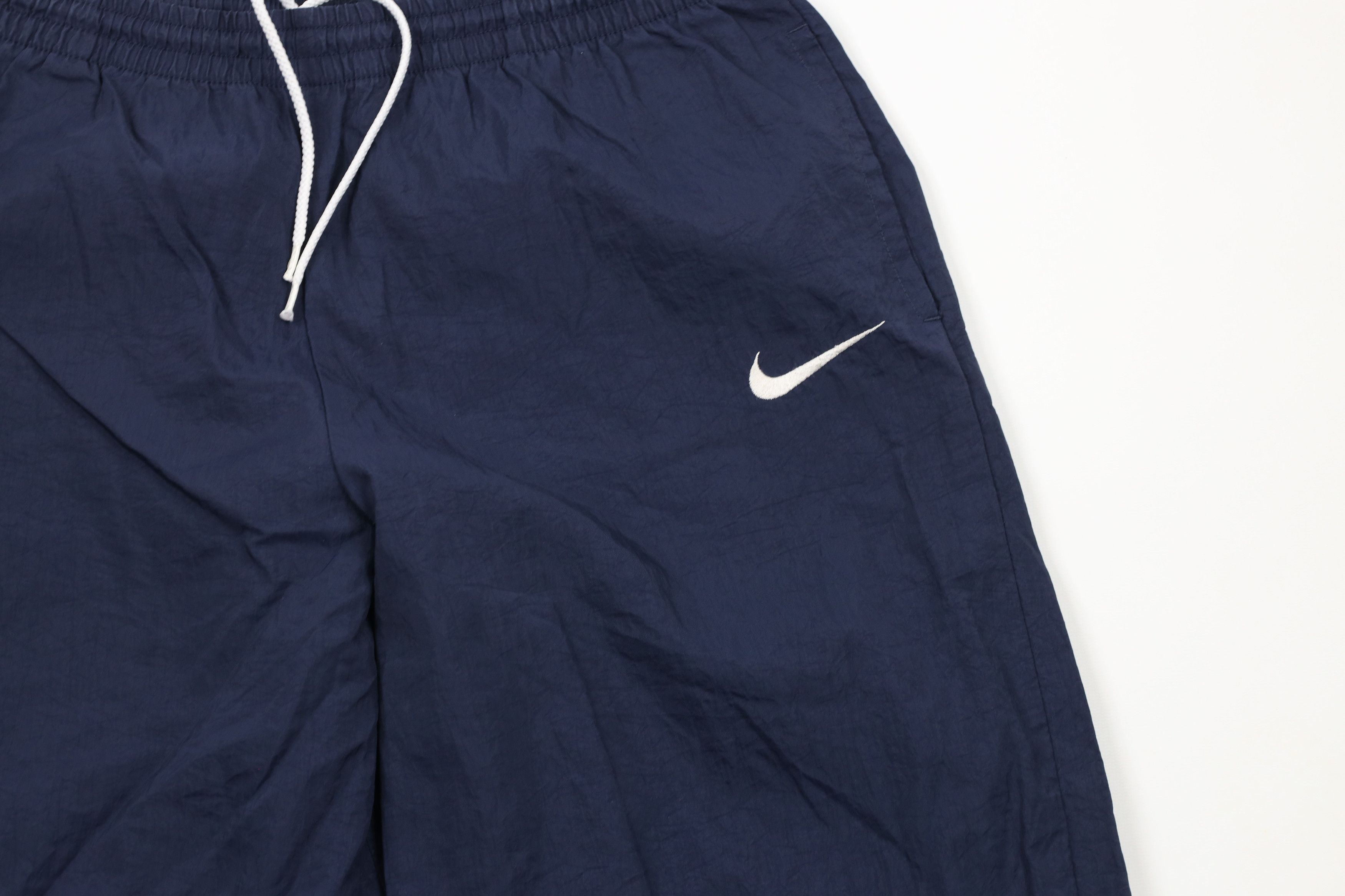 Nike Vintage 90s Nike Scott Mini Swoosh Nylon Joggers Pants Blue Size US 38 / EU 54 - 5 Thumbnail