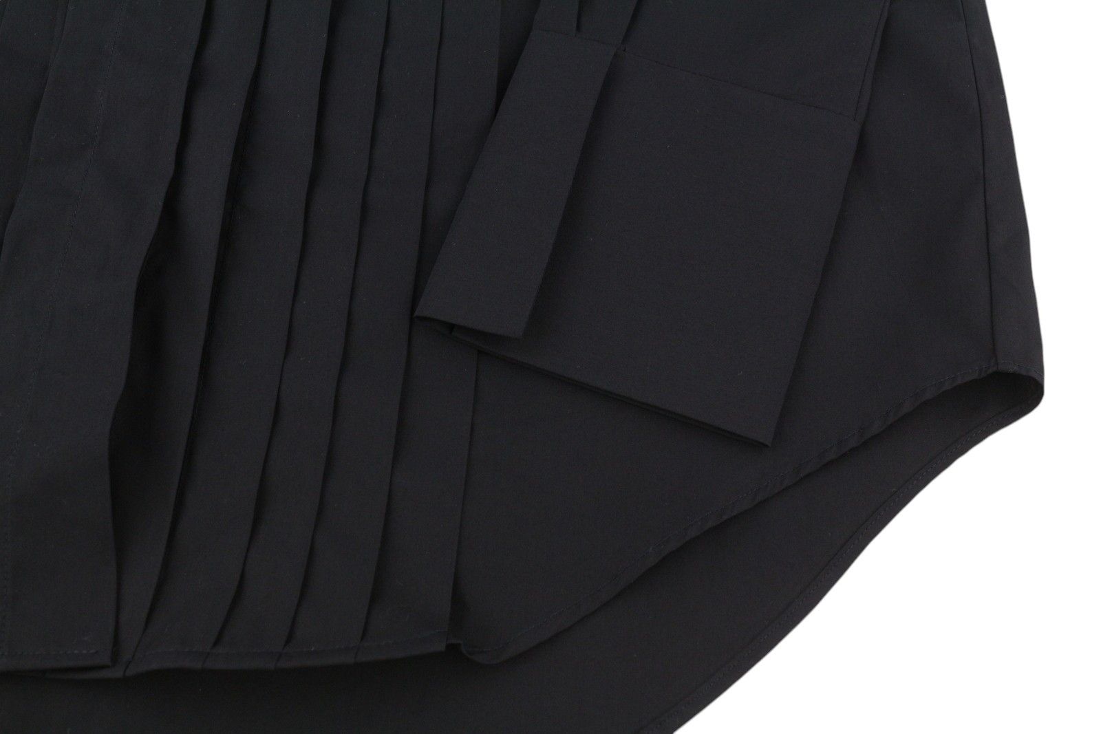 Gant TUX PLEATED EU32 Black Button-Up Band Neck Shirt 85002 Size XS / US 0-2 / IT 36-38 - 5 Thumbnail