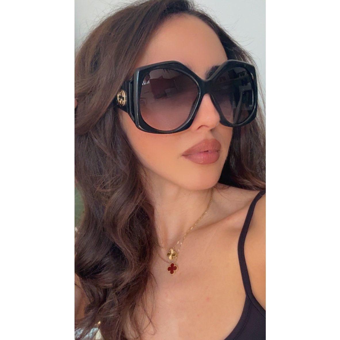 Gucci NEW Gucci GG0875S Black Oversized Sunglasses Size ONE SIZE - 4 Thumbnail