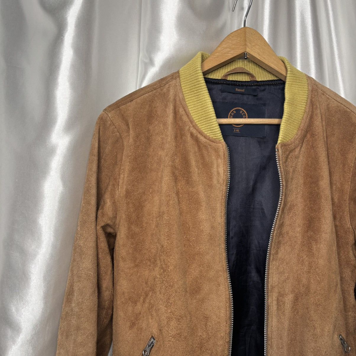 Human Scales × Leather vintage bomber jacket buffalo leather russel human scales Size US S / EU 44-46 / 1 - 12 Thumbnail