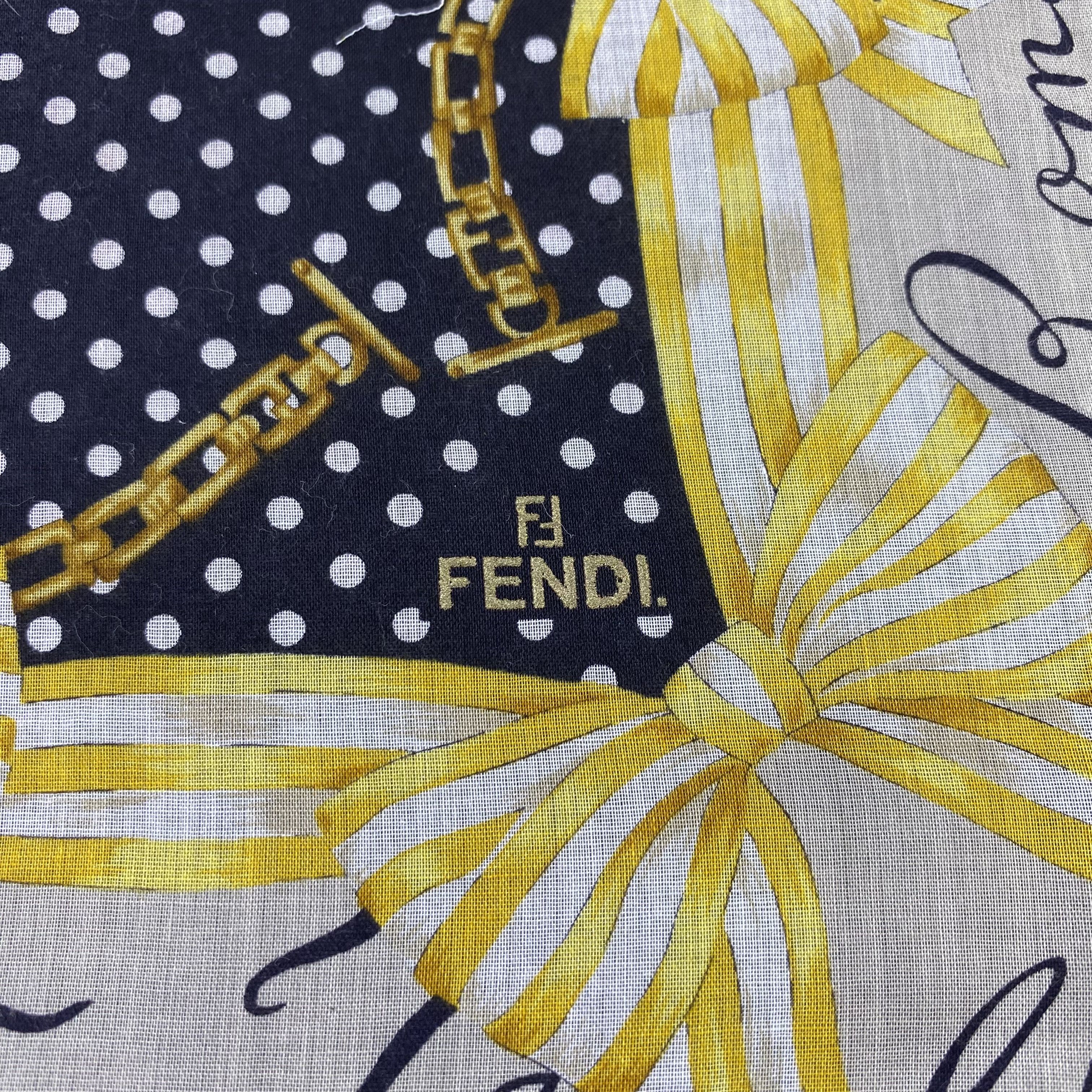 Designer Fendi Handkerchief / Bandana / Neckerchief-B1249 Size ONE SIZE - 5 Thumbnail