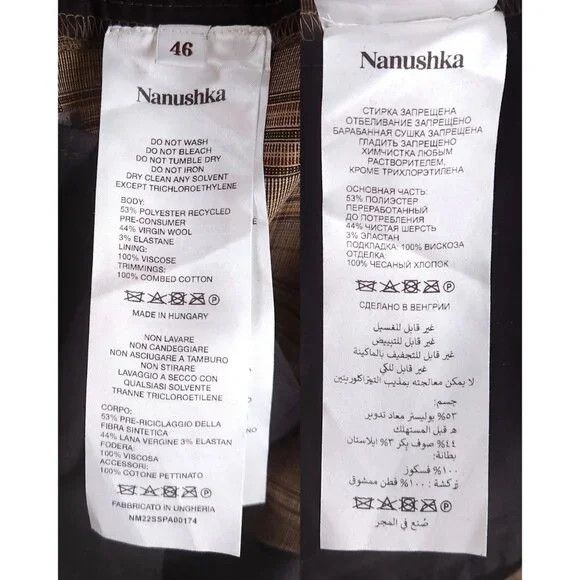 Nanushka Nanushka Check Trousers Size 46 US 30 S Mens Beige $645 Size US 30 / EU 46 - 11 Thumbnail