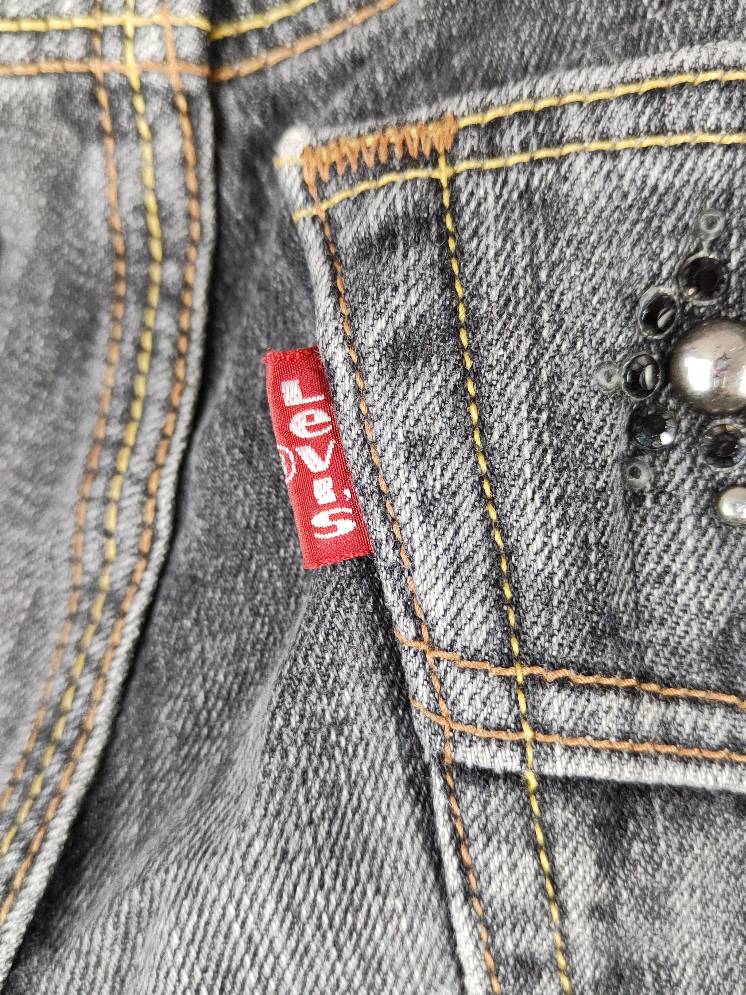 Levi's DL Levi's Black Faded Distressed vintage Denim #S1524 Size 30" / US 8 / IT 44 - 6 Thumbnail