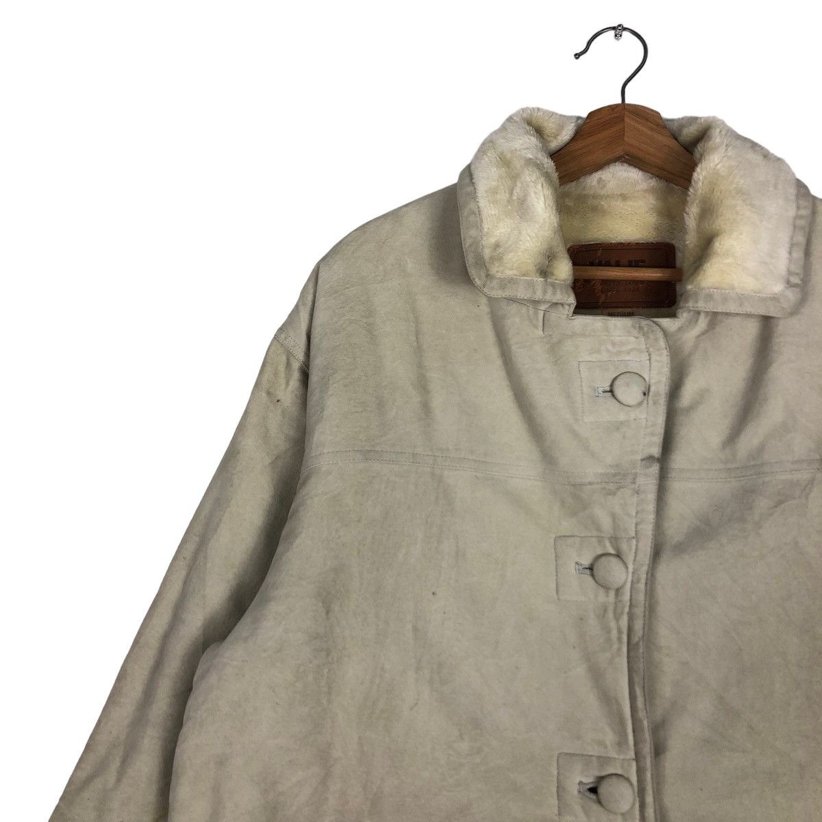 Japanese Brand 🔥Vtg Shearling Leather Jacket Mink Fur Lining Malie Japan Size US M / EU 48-50 / 2 - 7 Thumbnail