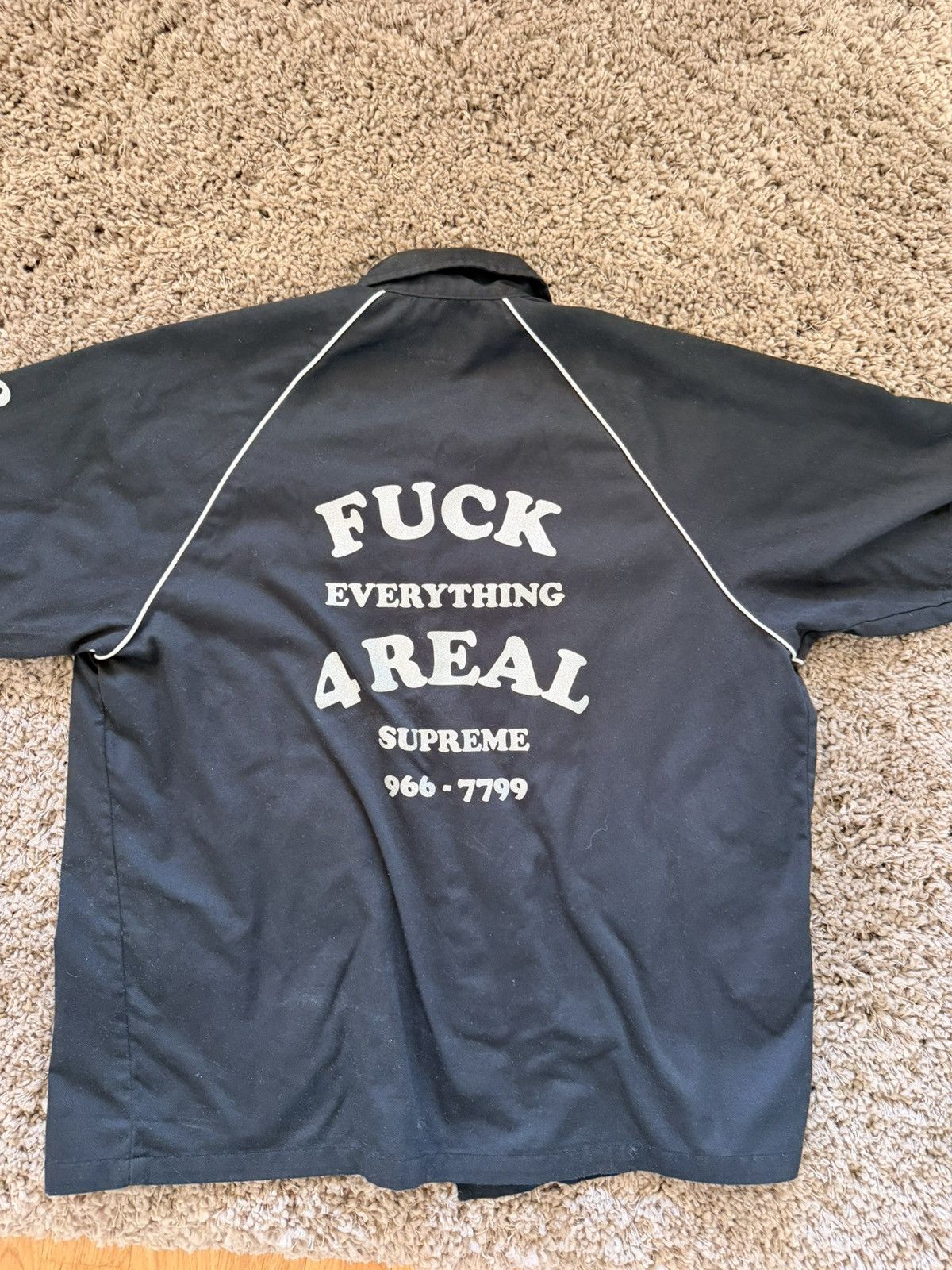 Supreme Supreme Fuck Everything S/S Work Shirt Size US M / EU 48-50 / 2 - 2 Thumbnail
