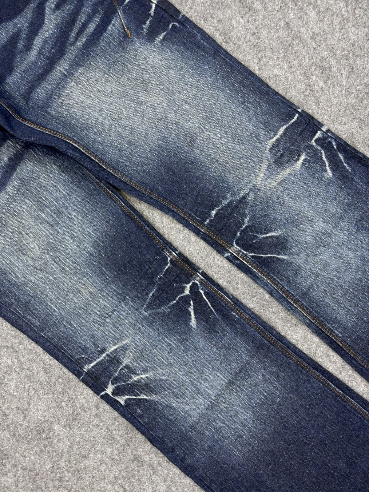 Japanese Brand 💥FLARE🔥Insane NCFM Japan Stone Wash Flare Jeans F714 Size US 36 / EU 52 - 10 Thumbnail