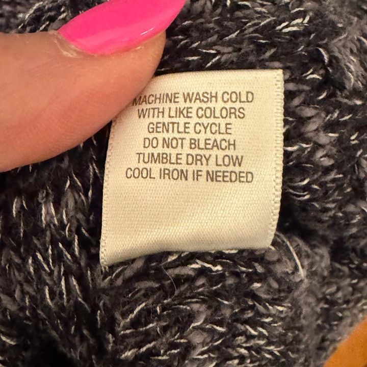 Other dressbarn Sweater Poncho Top Womens XL Gray Black Space Dye Size XL / US 12-14 / IT 48-50 - 6 Thumbnail