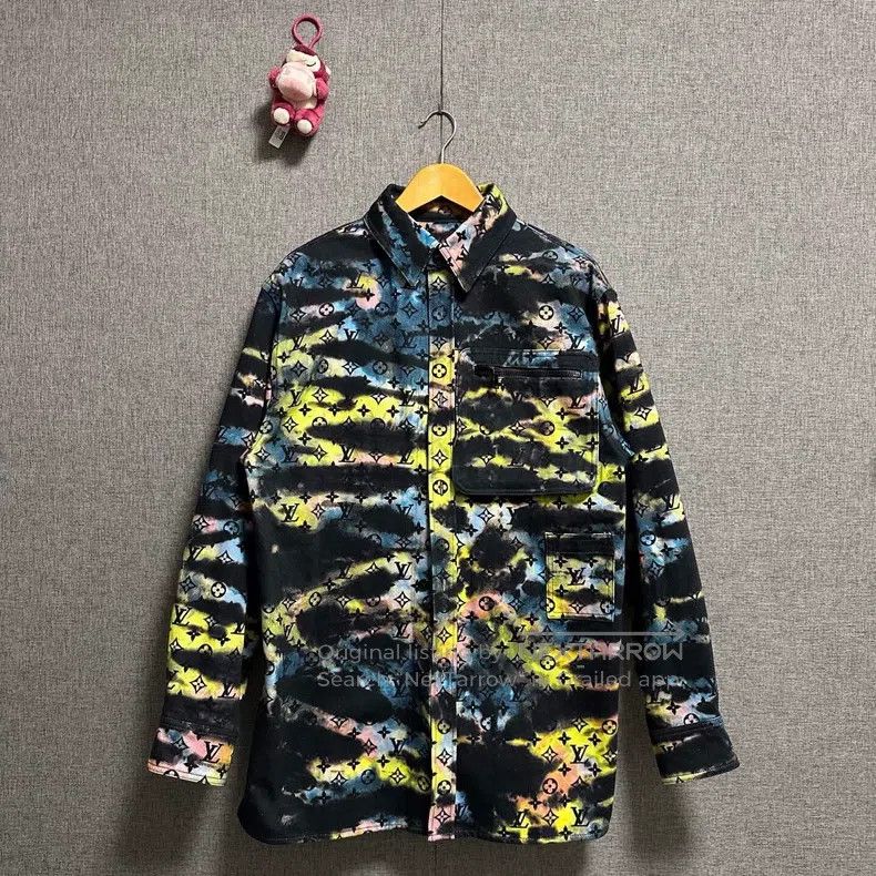 Louis Vuitton Louis Vuitton Colorful laser presbyopic denim shirt Size US M / EU 48-50 / 2 - 1 Thumbnail