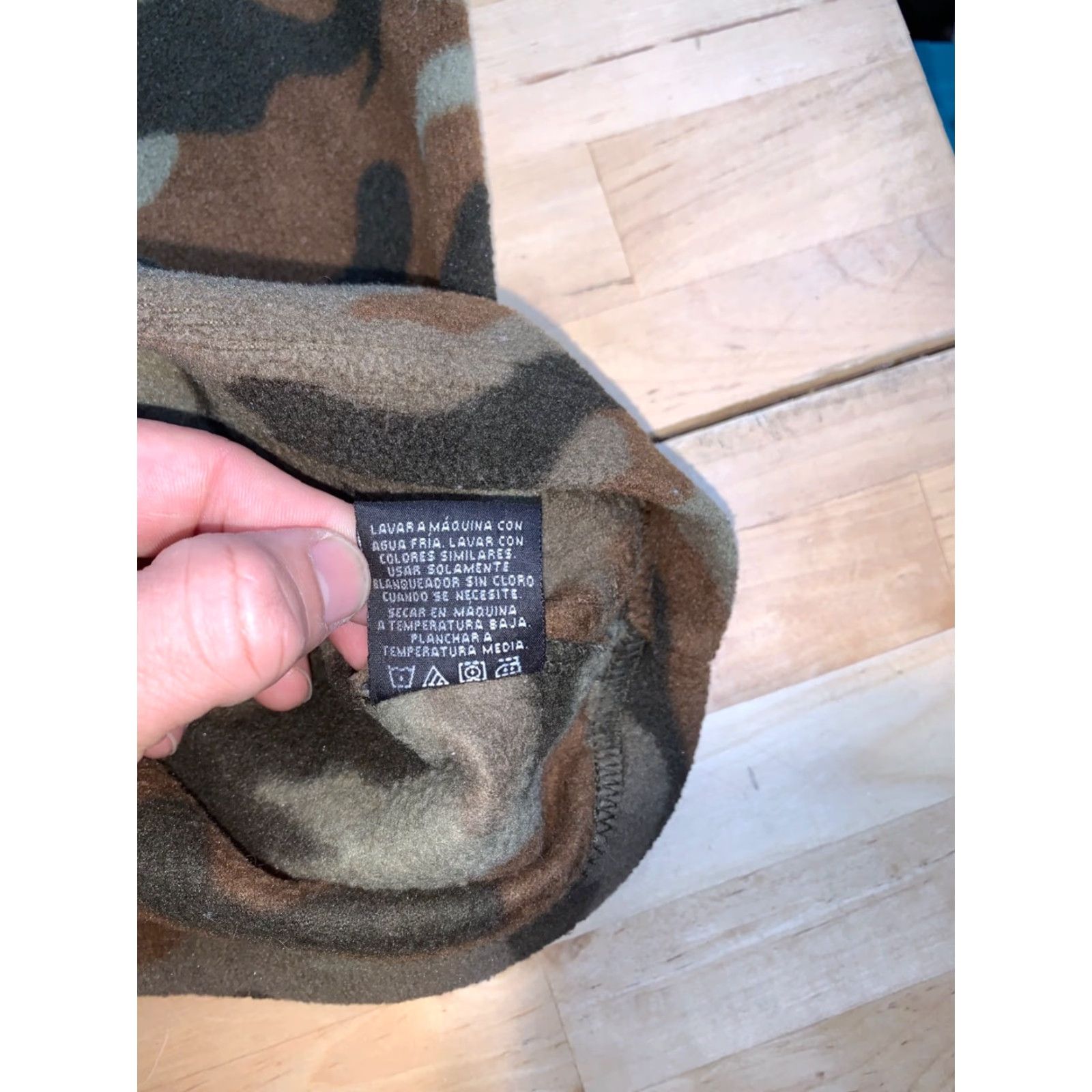 Starter Starter Sweatshirt Mens L 1/4 Zip Camouflage Green Pullover Mock Neck Casual Casualwear Outdoor Fleece Polyester Size US L / EU 52-54 / 3 - 5 Thumbnail