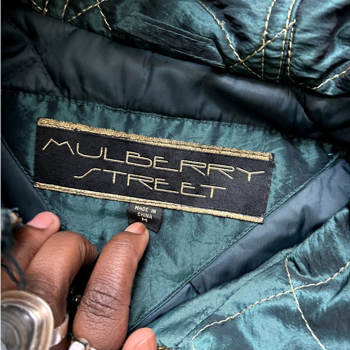 Mulberry Street Vintage Patterned Fall/Winter Coat Size M / US 6-8 / IT 42-44 - 3 Thumbnail