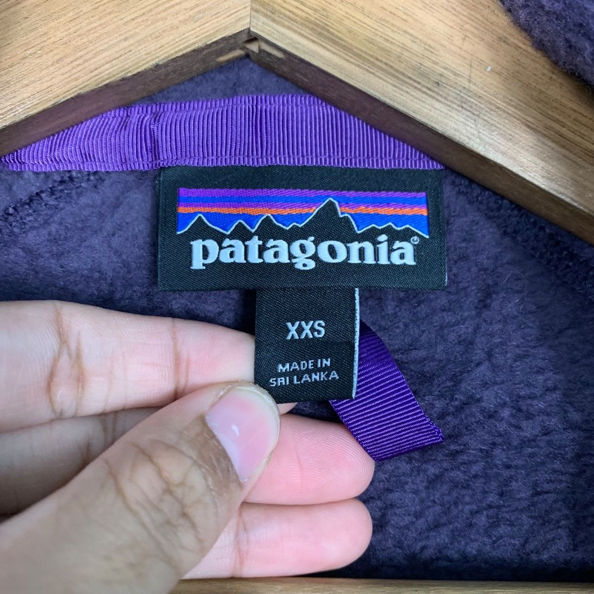 Patagonia PATAGONIA Deep Pile Purple Fleece Jacket #2475-C111 Size US XXS / EU 40 - 14 Thumbnail