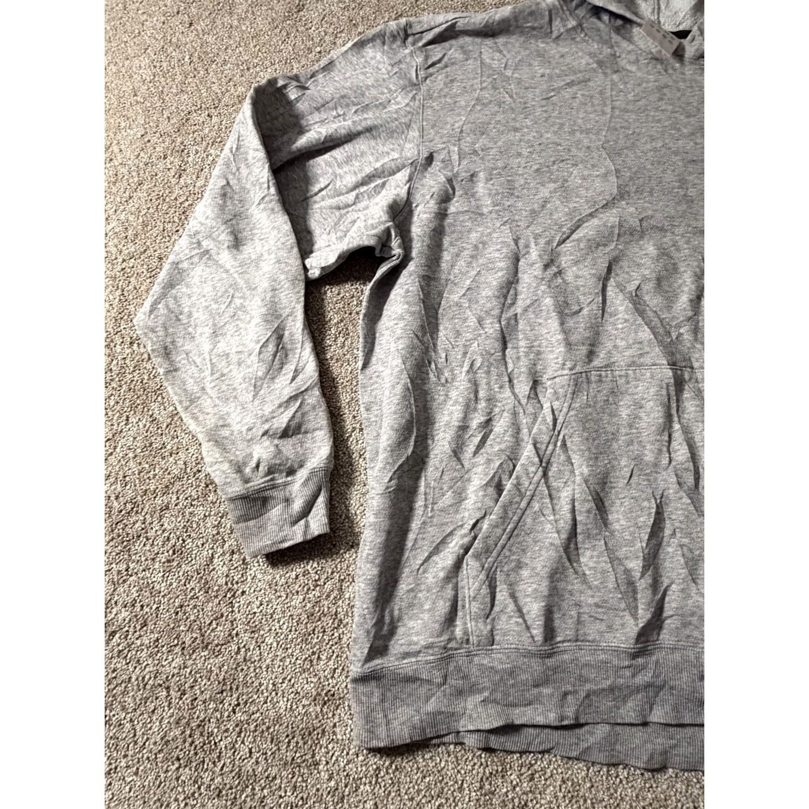 Adidas Adidas Hoodie Mens 3XL Gray Fleece Pullover Kangaroo Pocket Logo Sweatshirt Size US XXL / EU 58 / 5 - 2 Thumbnail