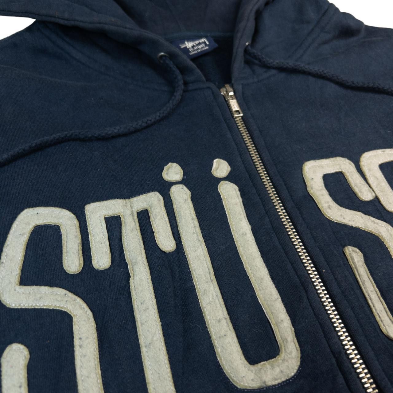 Vintage Stussy Zip Up Hoodie Size XL