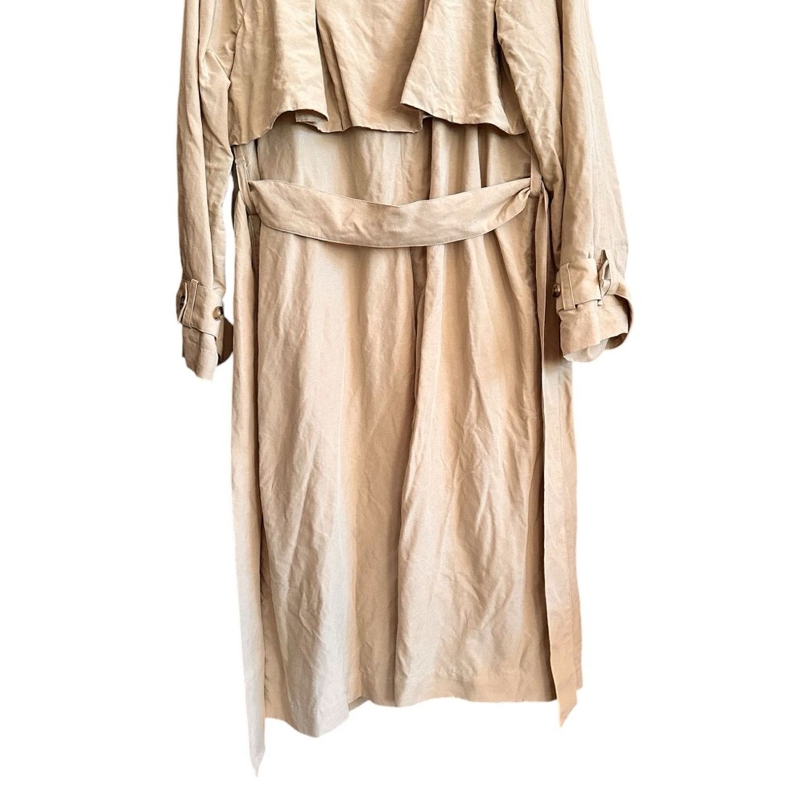 Aritzia Wilfred Phase Trench Coat – Light Birch (Tan/Cream) – Size S Size S / US 4 / IT 40 - 10 Thumbnail