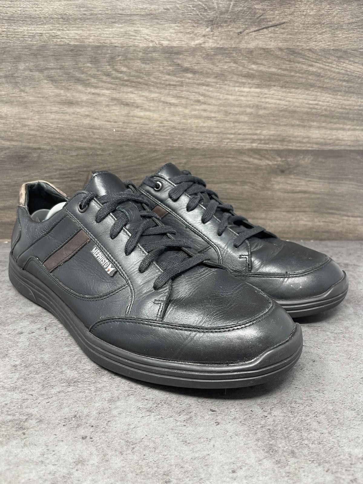 Mephisto Mephisto Shoes Mens Size 11 Frank Lace Up Black Leather Size US 11 / EU 44 - 4 Thumbnail