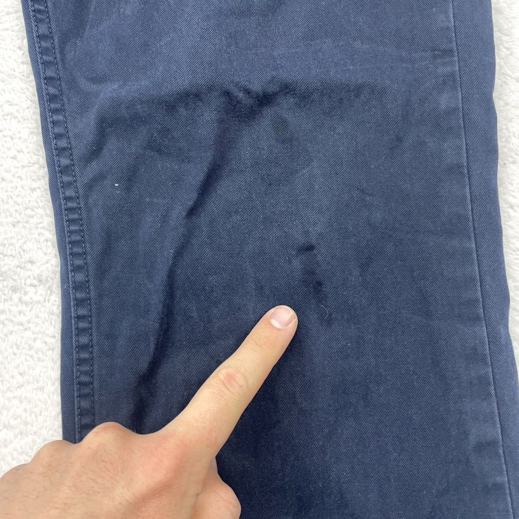 Polo Ralph Lauren Polo Ralph Lauren Mens Navy Blue Straight Leg Five Pocket Chino Pants 34x34 Size US S / EU 44-46 / 1 - 3 Thumbnail