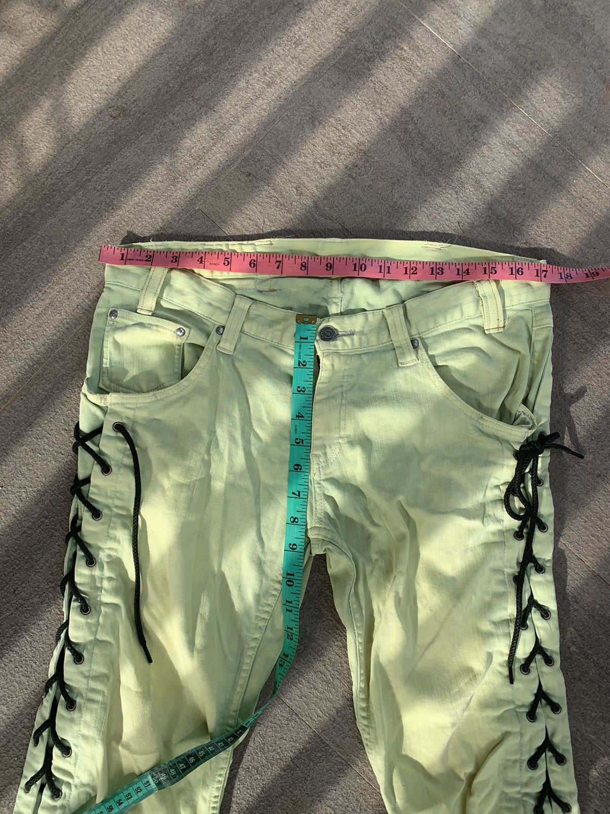 Tornado Mart Flared Sunfaded Tornado Mart Lace Pants Size US 35 - 5 Thumbnail