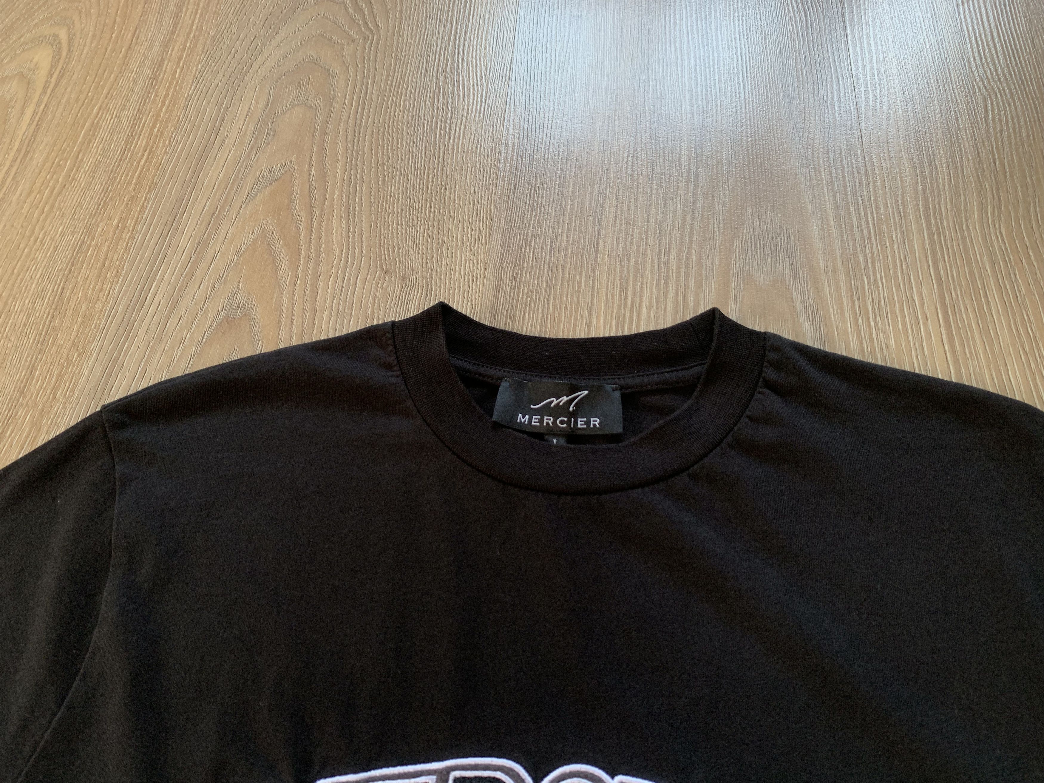 Baume & Mercier Mercier Mens Cotton Black Embroidered Big Logo T Shirt Size US L / EU 52-54 / 3 - 4 Thumbnail