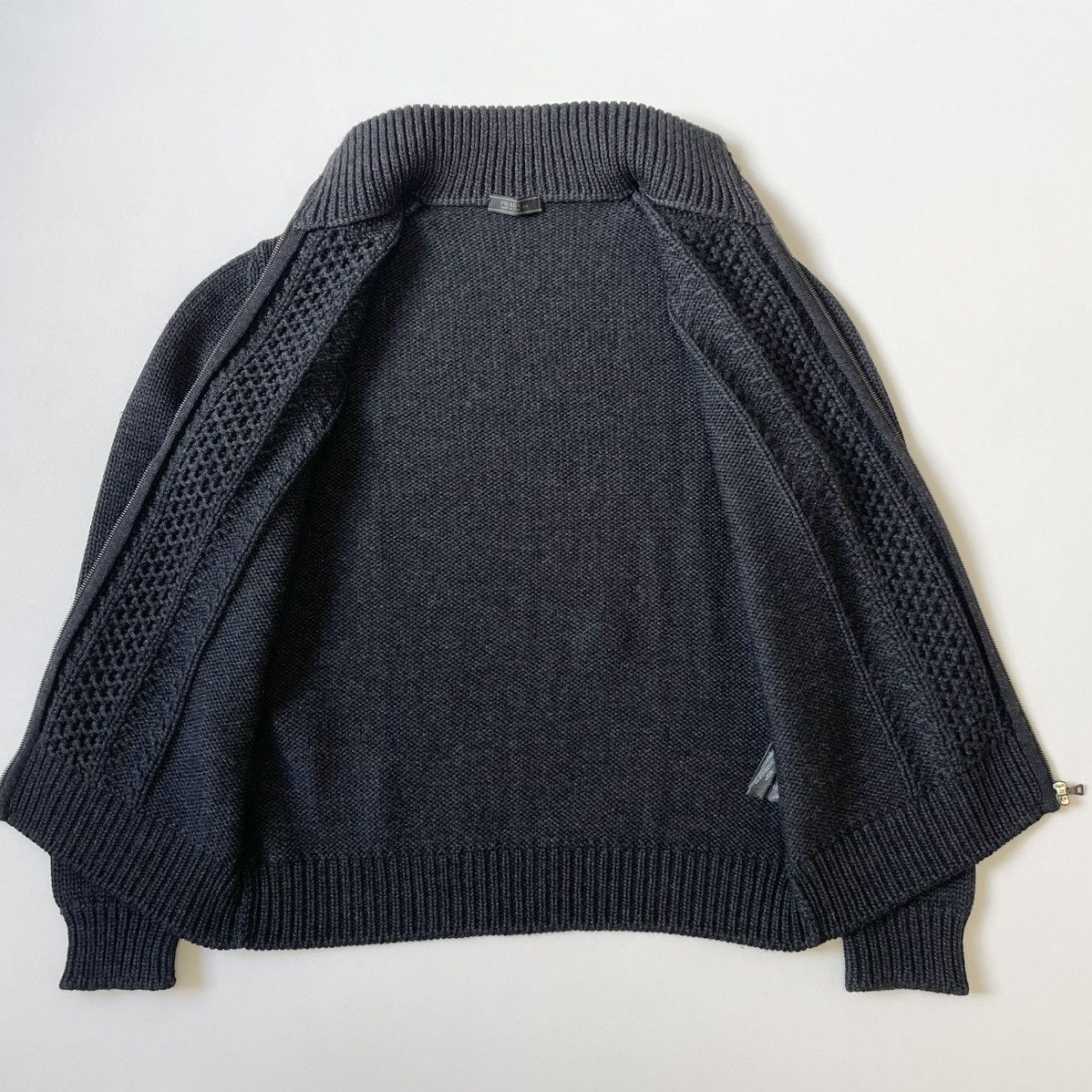 Prada A/W 10 Heavy Wool Drivers Zip Cardigan Size US L / EU 52-54 / 3 - 11 Thumbnail