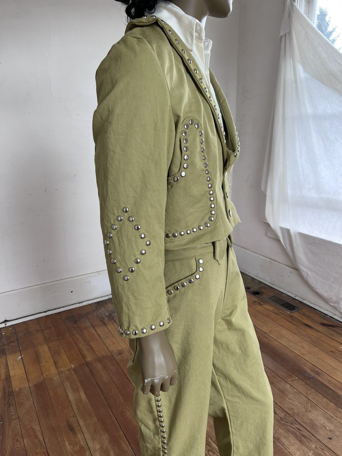 Other Men’s Studded Western Motorcycle Suit 41 -42 by Herman USA Size 42R - 6 Thumbnail