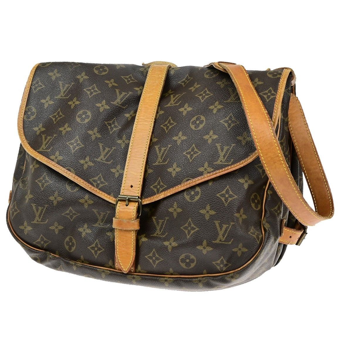 Louis Vuitton Louis Vuitton Saumur Handbag Monogram Canvas Size ONE SIZE - 1 Thumbnail