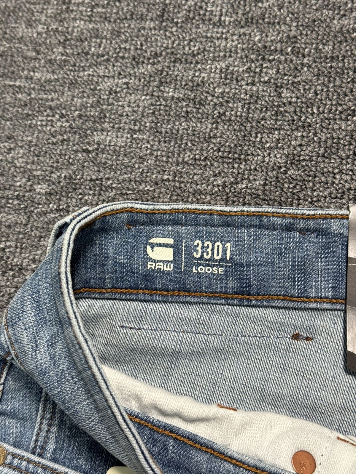 G-Star G-Star Raw 3301 Loose Jeans Faded Denim W30 L32 Casual Fit Size US 30 / EU 46 - 9 Thumbnail