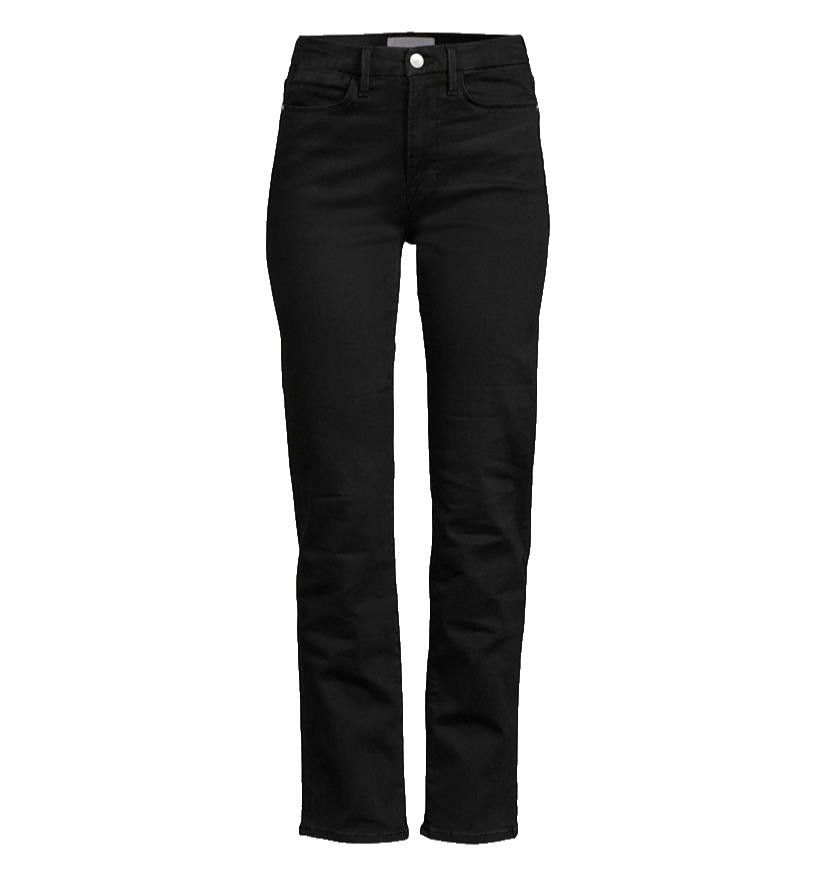 Frame Frame Women US29 Blackfinn Le Super High Straight Leg Jeans Size 29" - 1 Thumbnail