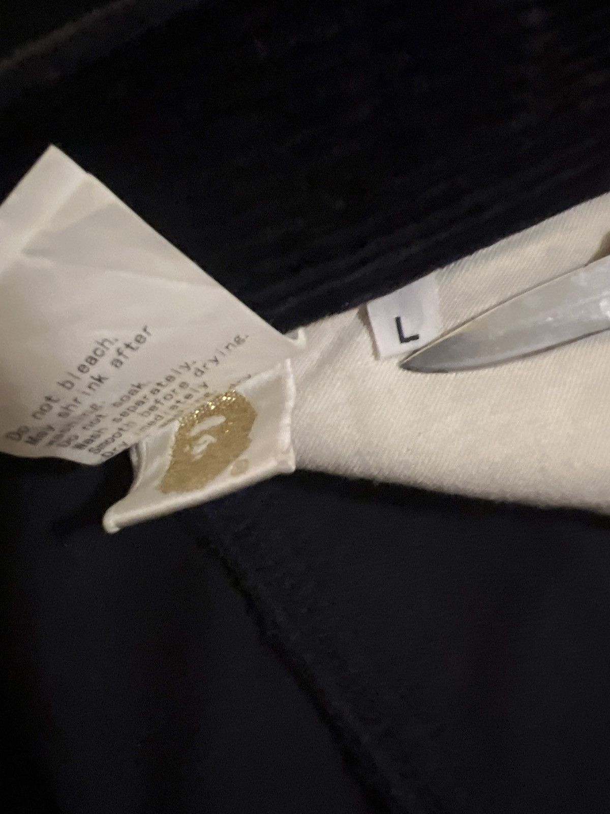 Bape 2004 Corduroy Leather tab pants Size US 34 / EU 50 - 7 Thumbnail