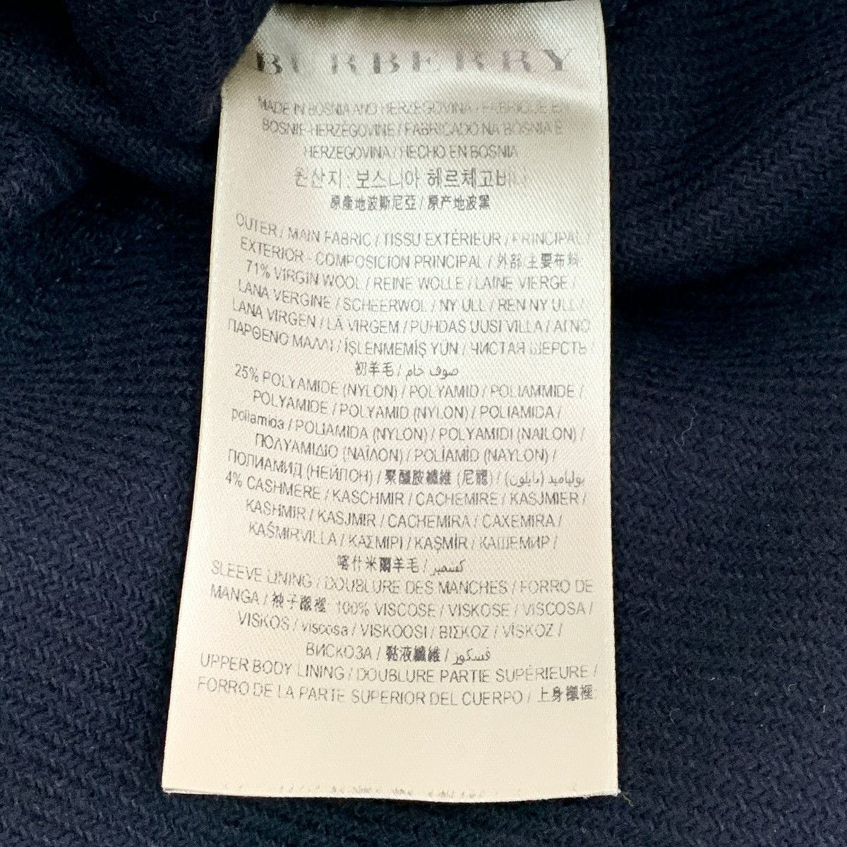 Burberry Burberry Bbr Black Wool Double Breasted Belted Section Coat Size S / US 4 / IT 40 - 6 Thumbnail