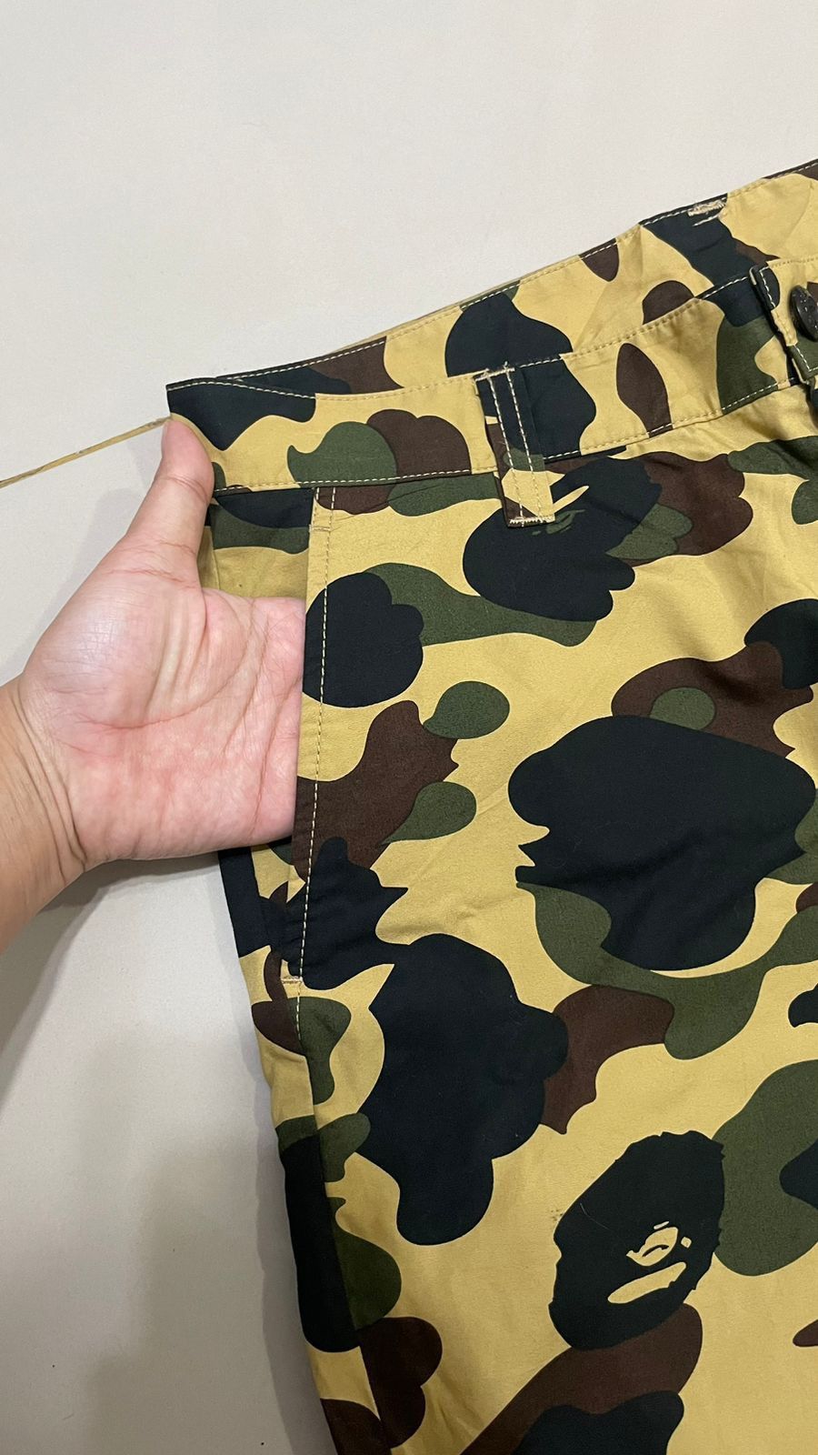 Bape Rare Y2K Bape Camo Green Shark Track Pants Size US 32 / EU 48 - 3 Thumbnail