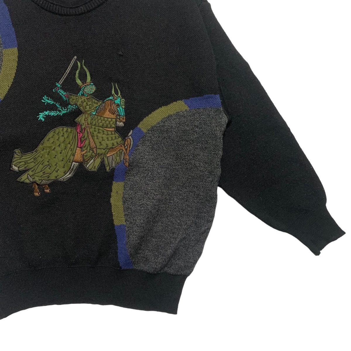 Japanese Brand More Graphy Warrior Knitwear Sweater Size US S / EU 44-46 / 1 - 3 Thumbnail