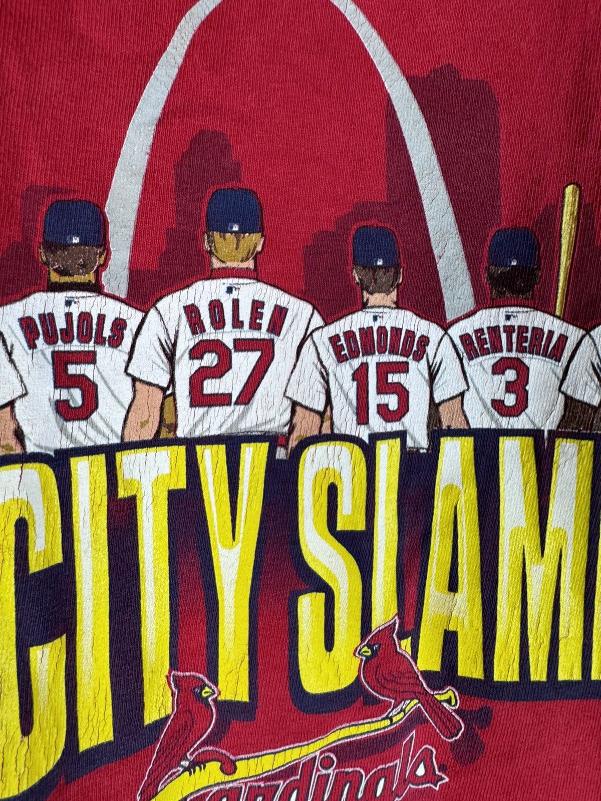 Lee × Vintage Vintage 90s Lee Sport Cardinals t shirt Size US L / EU 52-54 / 3 - 3 Thumbnail
