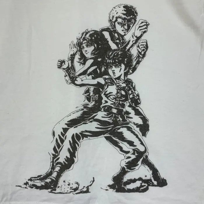 Vintage Vintage HOKUTO NO KEN Fist Of The North Star Tee Shirt Size US L / EU 52-54 / 3 - 5 Thumbnail
