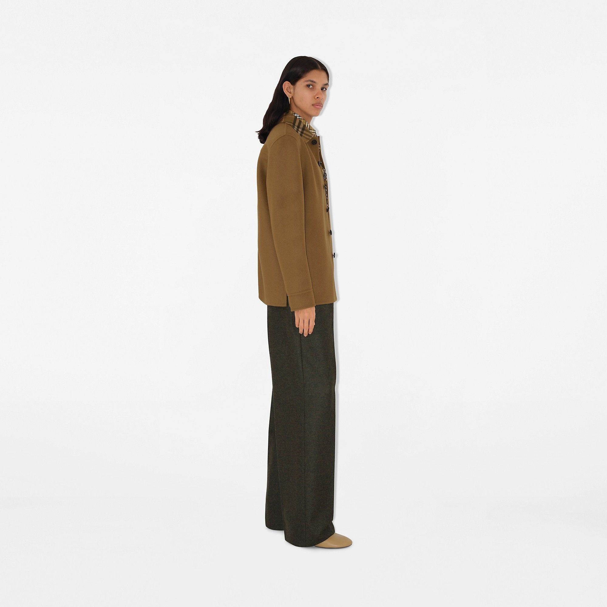 Burberry o1w1db10326 Wool Overshirt in Shrew Size L / US 10 / IT 46 - 3 Thumbnail