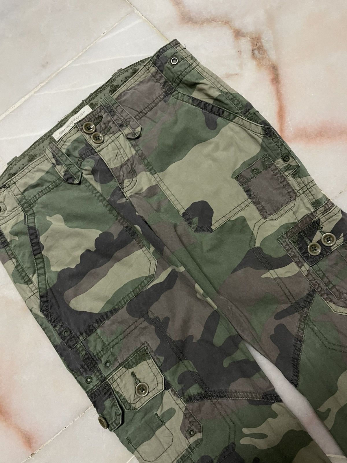 Abercrombie & Fitch Vintage Abercrombie & Fitch Camouflage Rare Tactical Cargo Size 30" / US 8 / IT 44 - 4 Thumbnail