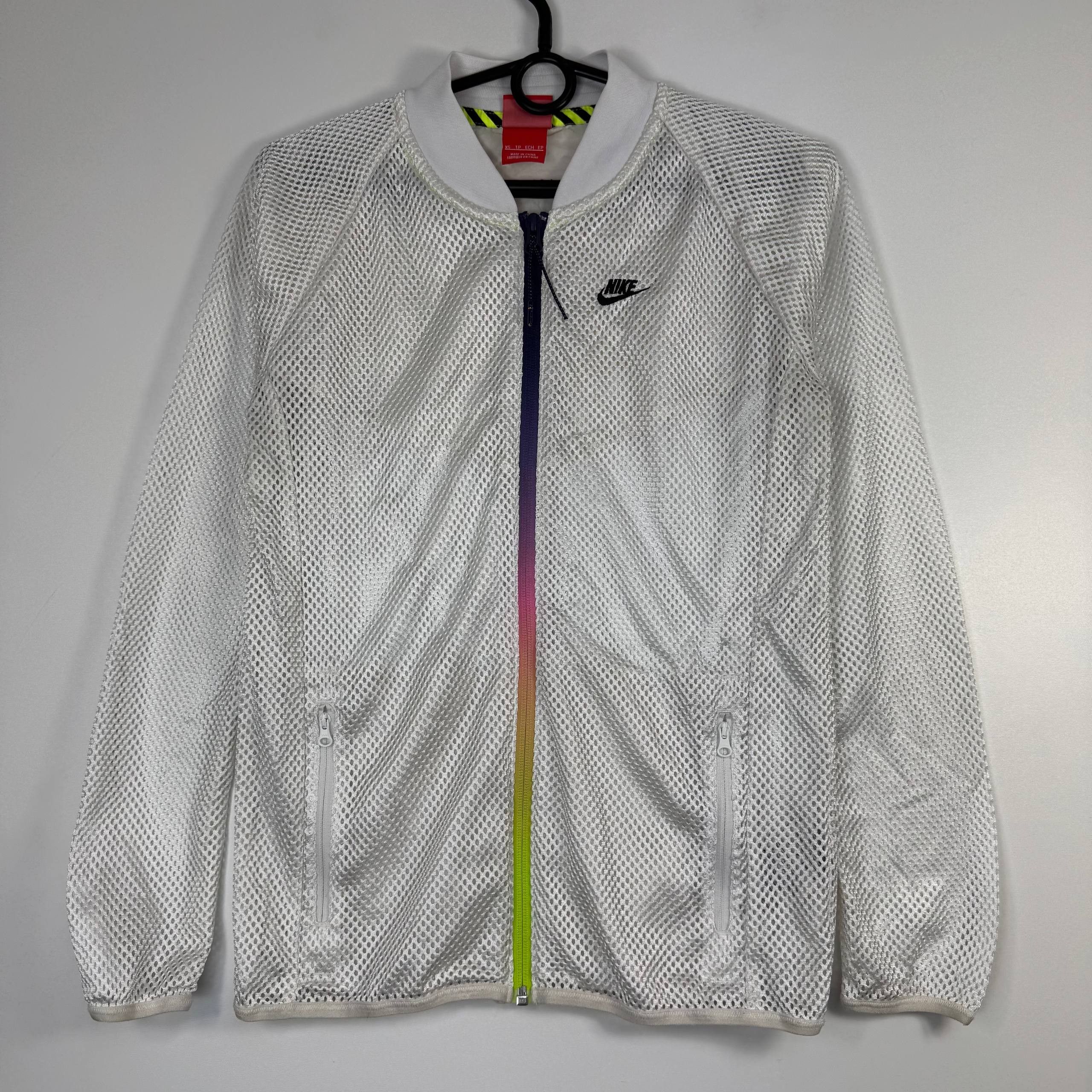 Nike Nike Sportswear Jacket Rainbow Zip 653951-100 Womens Size XS Size XS / US 0-2 / IT 36-38 - 1 Thumbnail