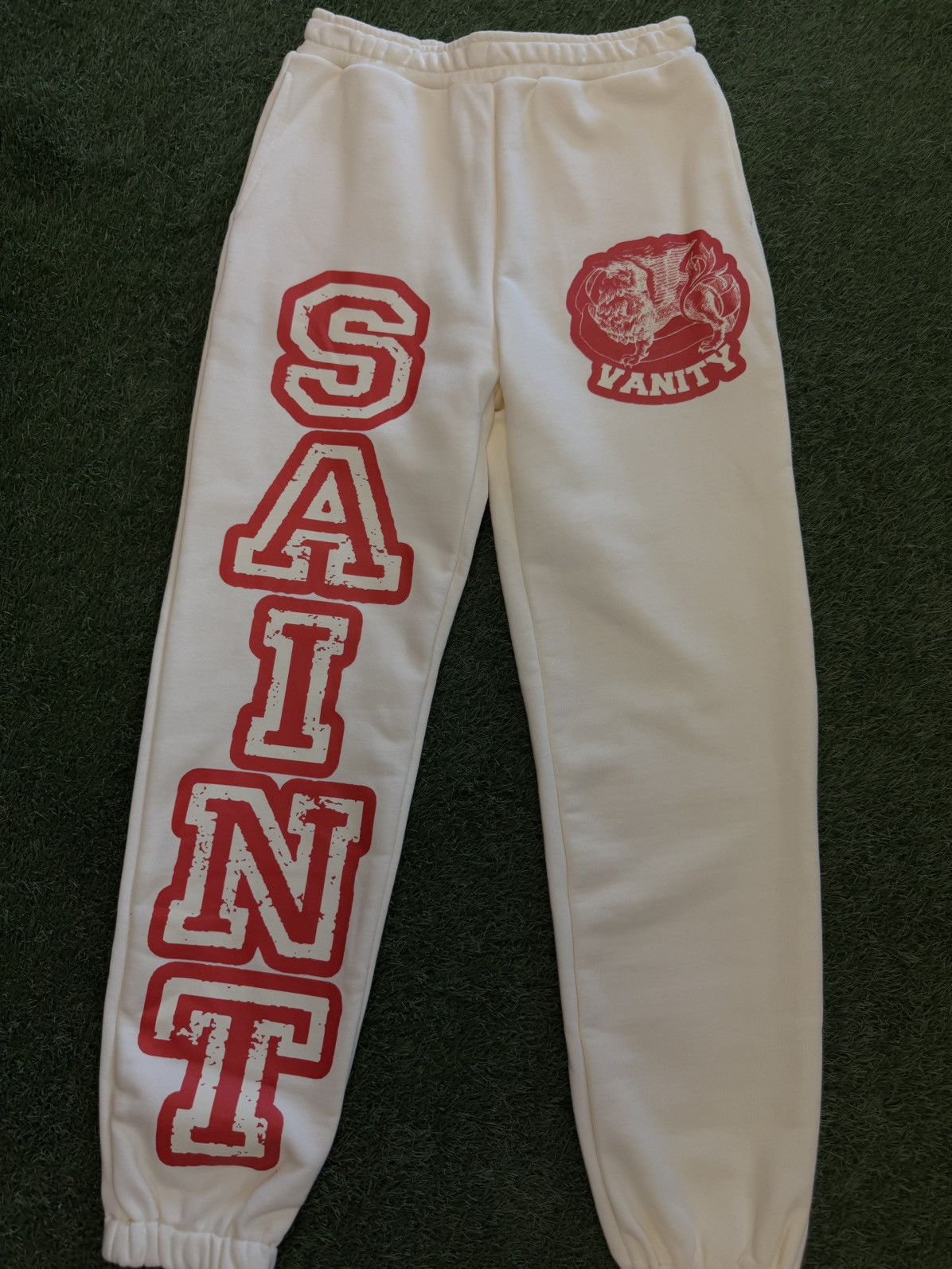 Saint Vanity Saint Vanity Sweatpants Red Cream Size S (NEW) Size US 28 / EU 44 - 4 Thumbnail