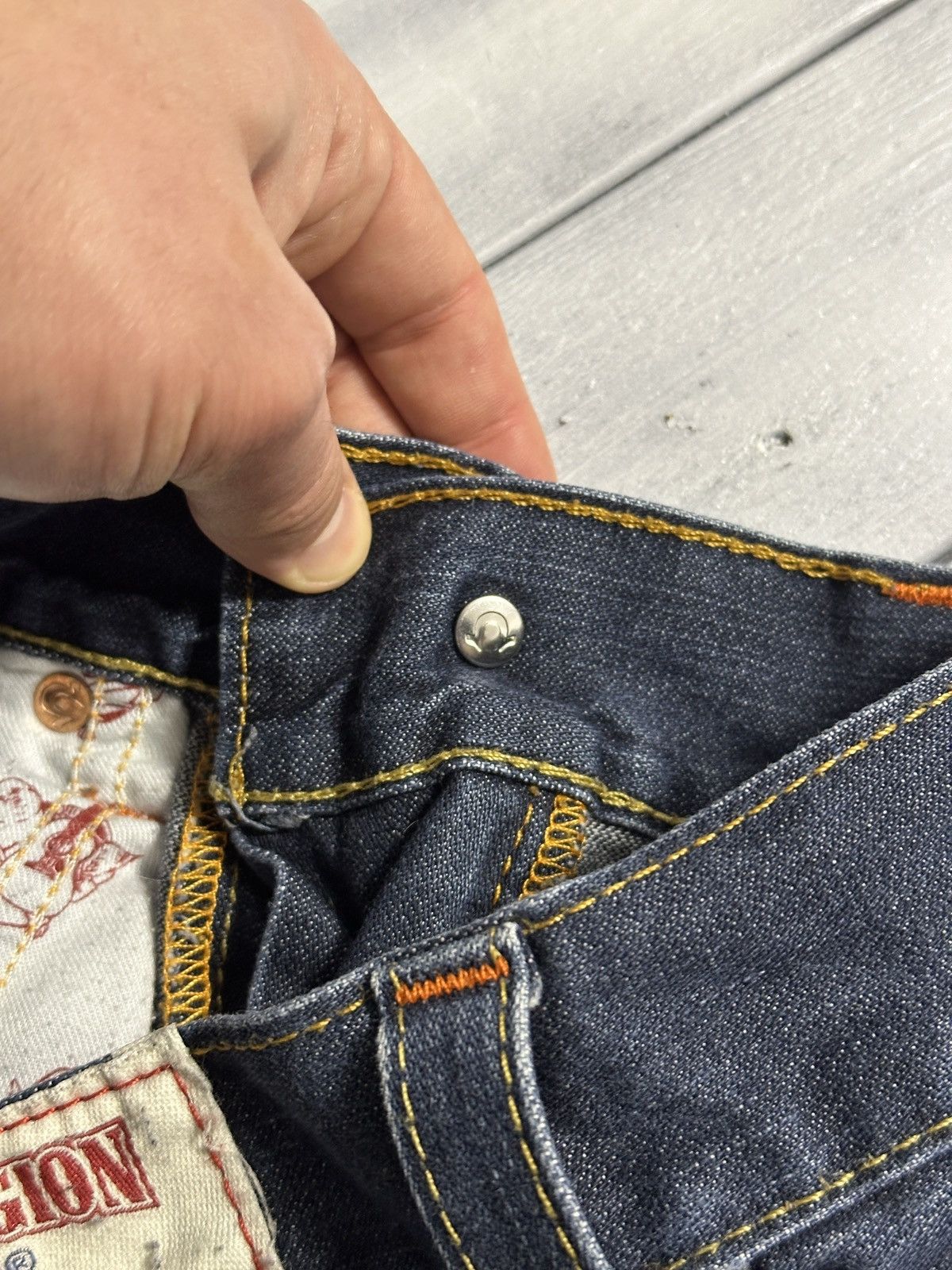 True Religion Rare Vintage Jeans True Religion Japan Y2K Style. Size US 30 / EU 46 - 13 Thumbnail