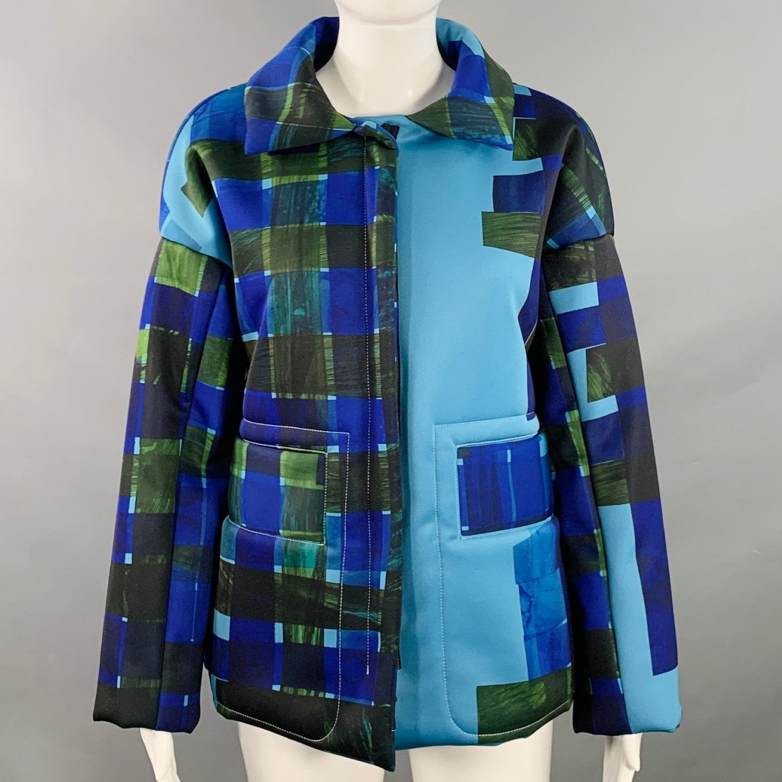 Other Multi Color Polyester Woven Padded Oversized Zip Up Jacket Size S / US 4 / IT 40 - 1 Thumbnail