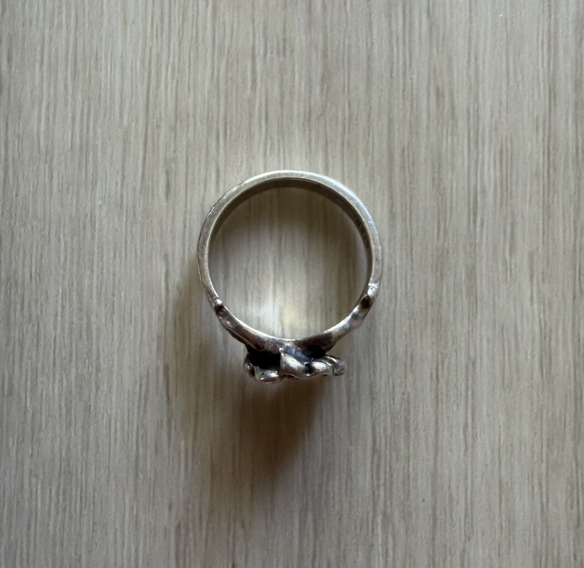 Vintage Vintage Sterling Silver Wildflower Ring Hearts Sz 7 *See Pic Size ONE SIZE - 3 Thumbnail