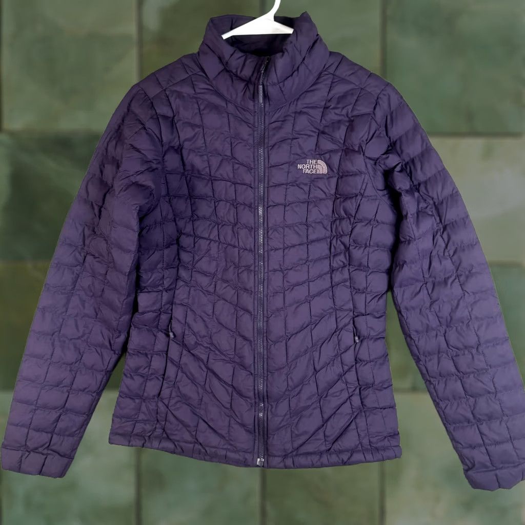 The North Face The North Face ThermoBall Jacket Womens Small Purple Quilted Full Zip Insulated Size S / US 4 / IT 40 - 1 Thumbnail