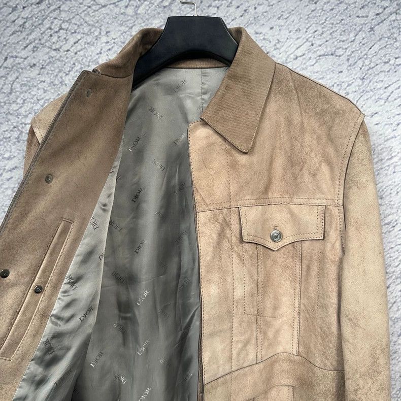Dior DiorShow Khaki Angola Lambskin Pilot Jacket Leather Jacket Size US M / EU 48-50 / 2 - 5 Thumbnail