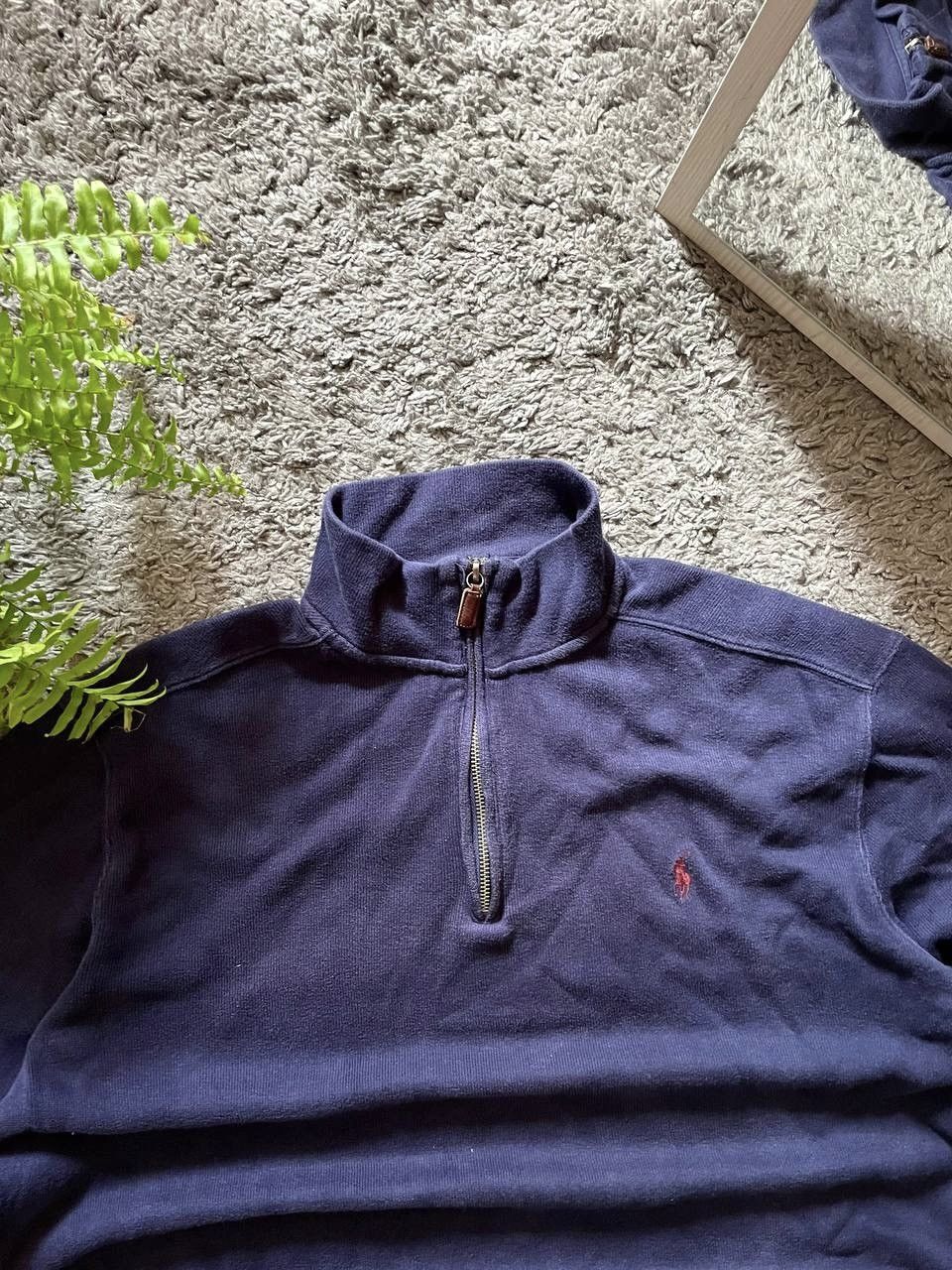 Polo Ralph Lauren × Vintage 00s Polo Ralph Lauren Streetwear 1/3 Zip Sweatshirt Logo Y2k Size US XL / EU 56 / 4 - 7 Thumbnail