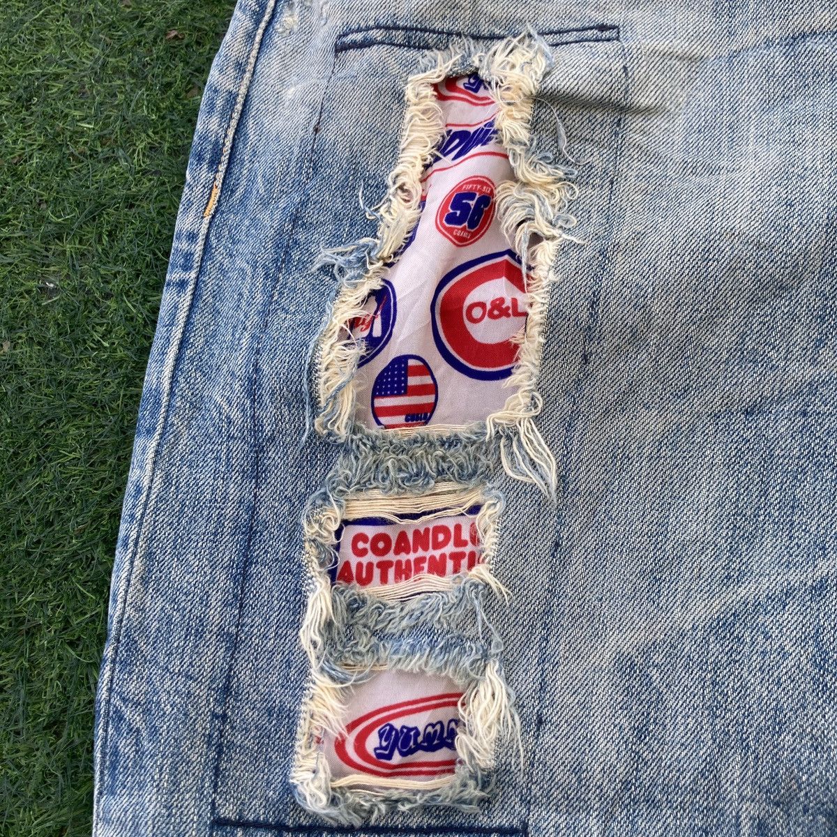 Hysteric Glamour CO & LU DISTRESSED JEANS Size US 35 - 12 Thumbnail