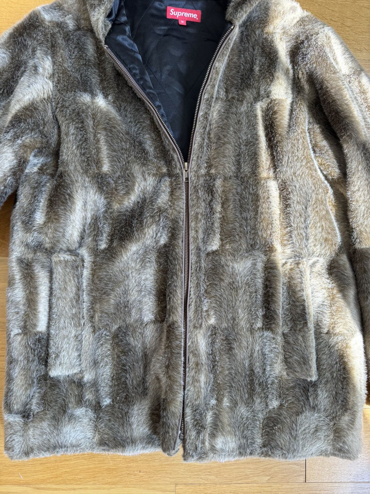 Supreme Supreme FW15 Faux Fur Hooded Zip Coat Size US M / EU 48-50 / 2 - 3 Thumbnail