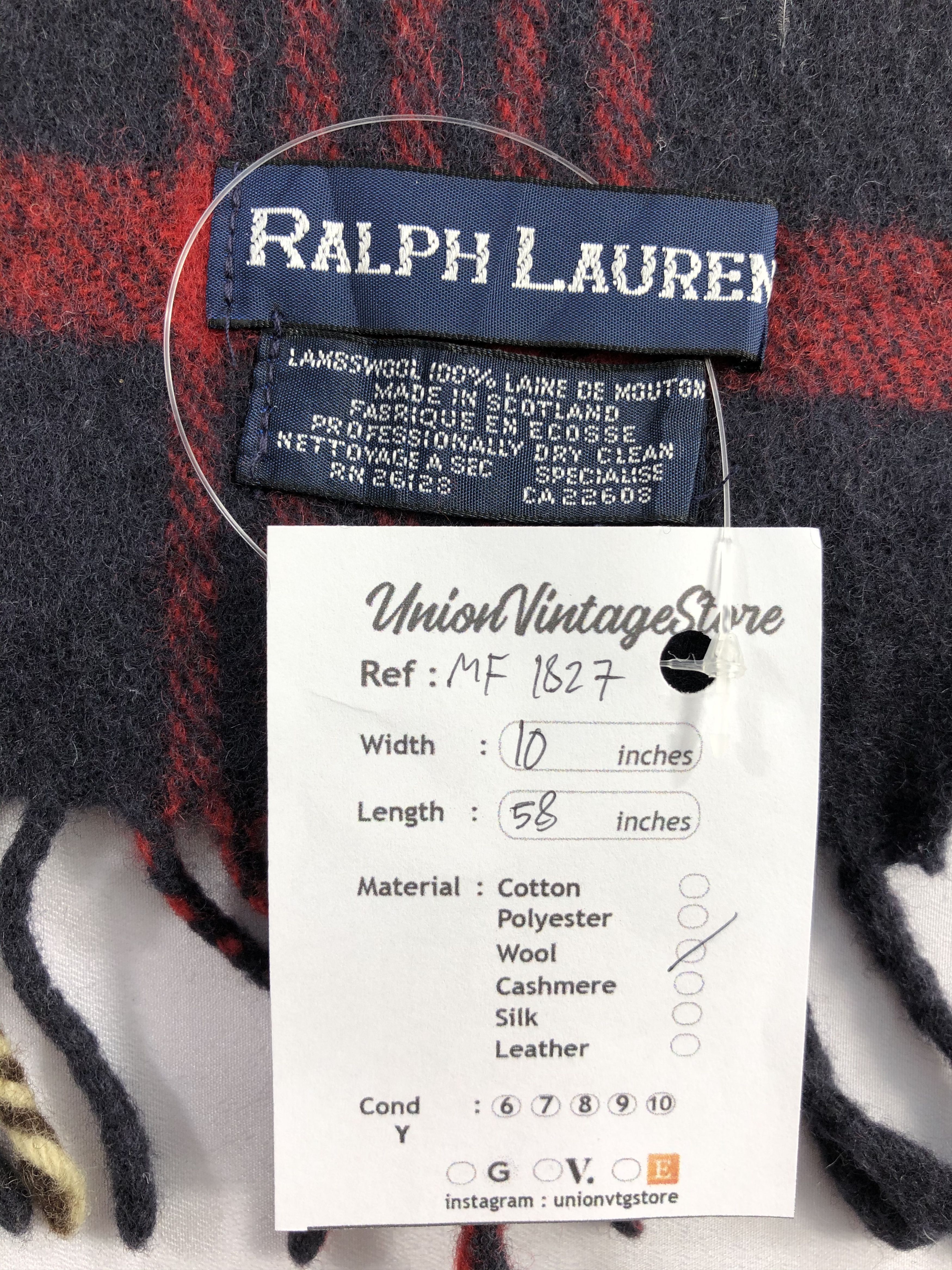 Ralph Lauren Vintage Ralph Lauren Scarf/Muffler/Neckwear MF1827 Size ONE SIZE - 6 Thumbnail